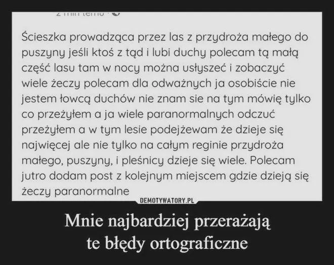 Błędy ortograficzne skóra