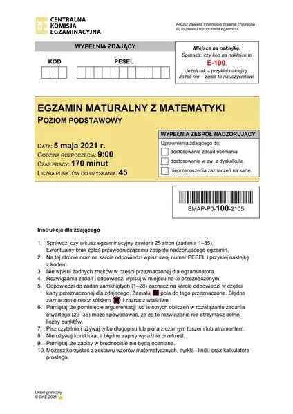 Czas trwania matury