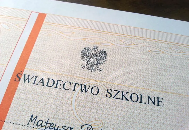 Duplikat świadectwa szkolnego