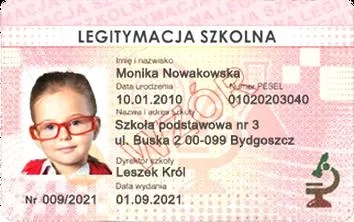 Legitymacja szkolna