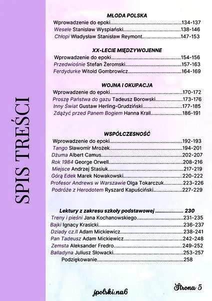 Lektury maturalne