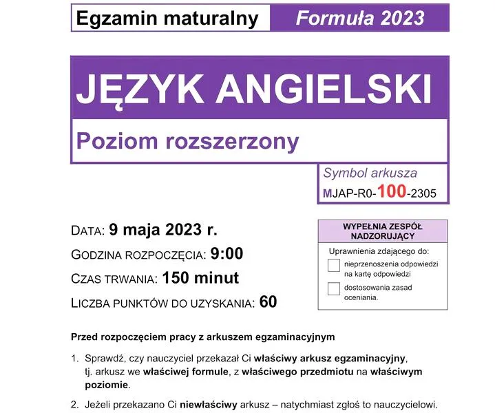 Matura 2026