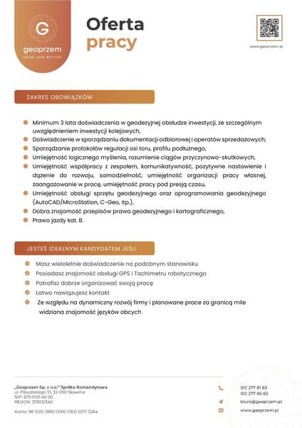Umiejętności geodety