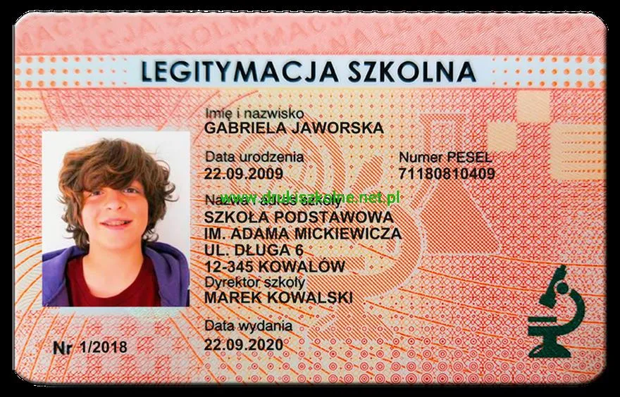 Ważność legitymacji szkolnej