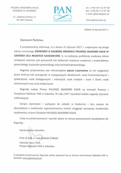 Wniosek o nagrodę kuratora